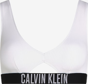 Calvin Klein Swimwear Bikini top 'Intense Power' in White: front
