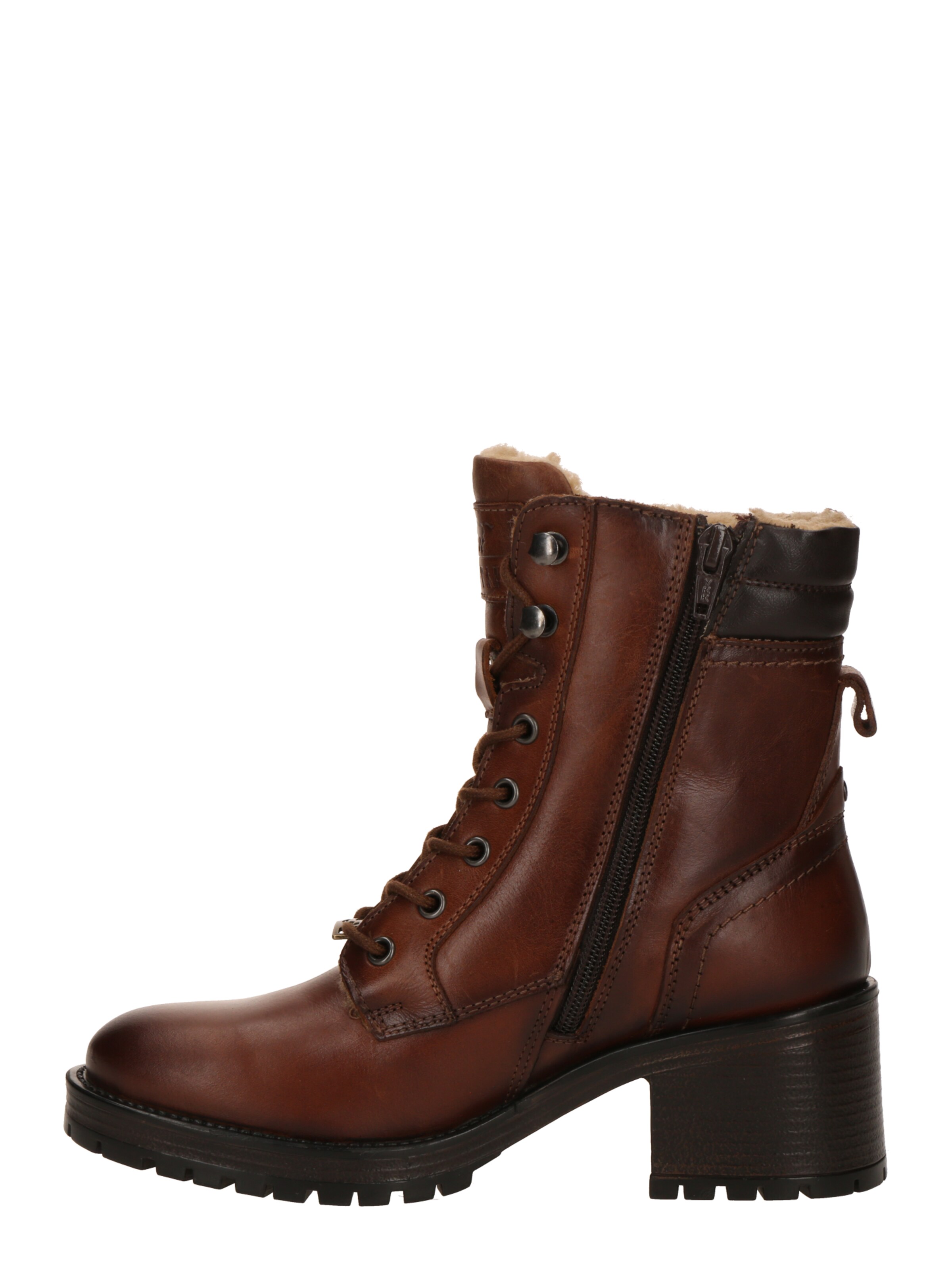 MUSTANG Ботинки на шнуровке в Коричневый