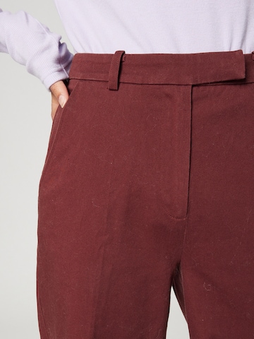 florence by mills exclusive for ABOUT YOU Szeroka nogawka Spodnie 'Mele' w kolorze brązowy