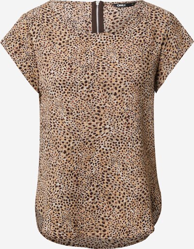 ONLY Bluse 'VIC' in beige / hellbeige / dunkelbraun, Produktansicht