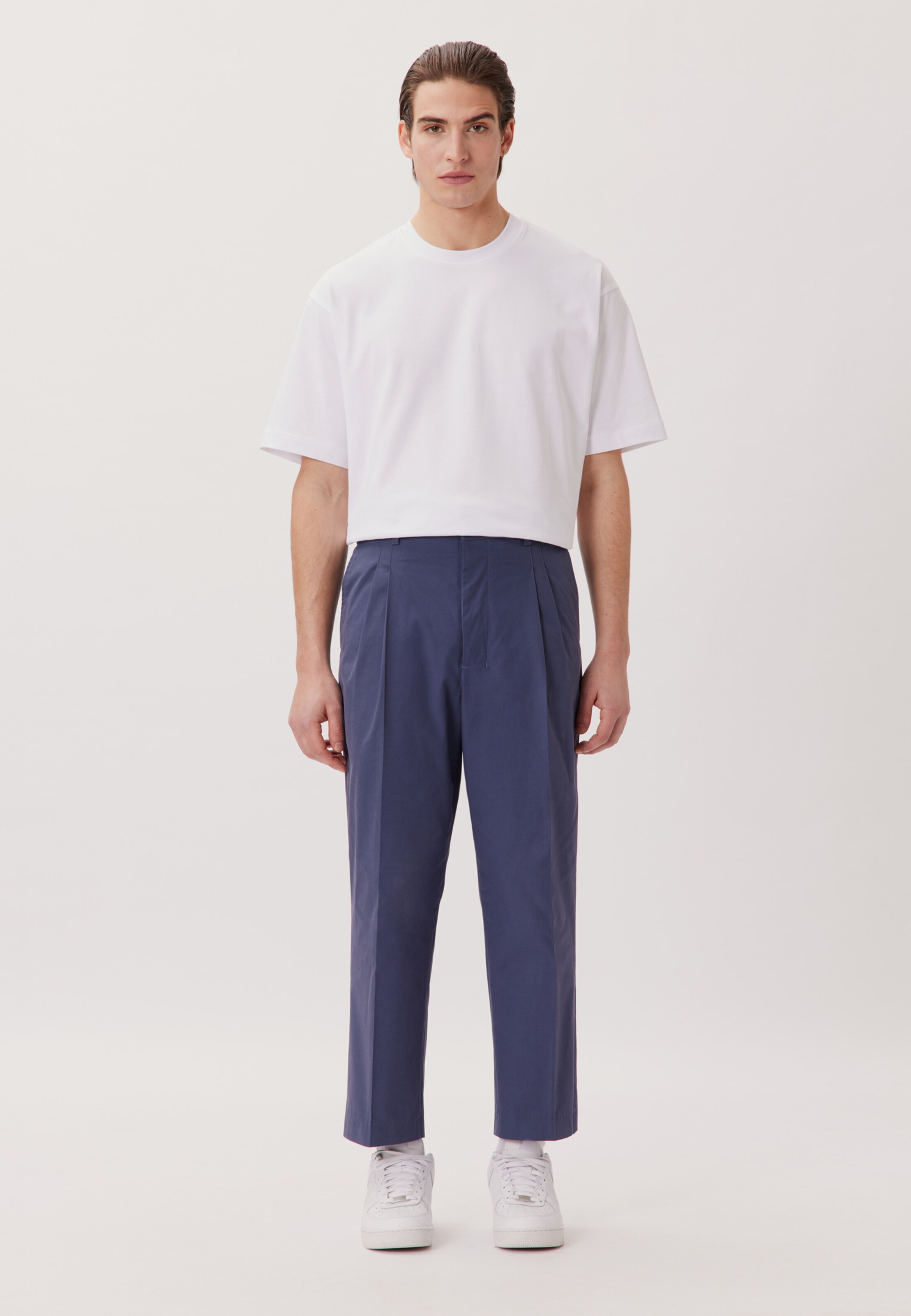 Studio Seidensticker Regular Trousers with creases ' Studio ' in Blue
