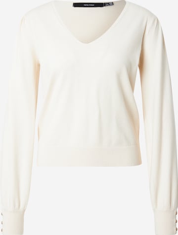 Pull-over 'VMHOLLYKARIS' VERO MODA en beige : devant