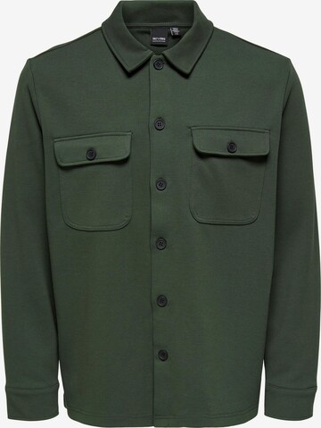 Chemise 'NEW KODYL' Only & Sons en vert : devant