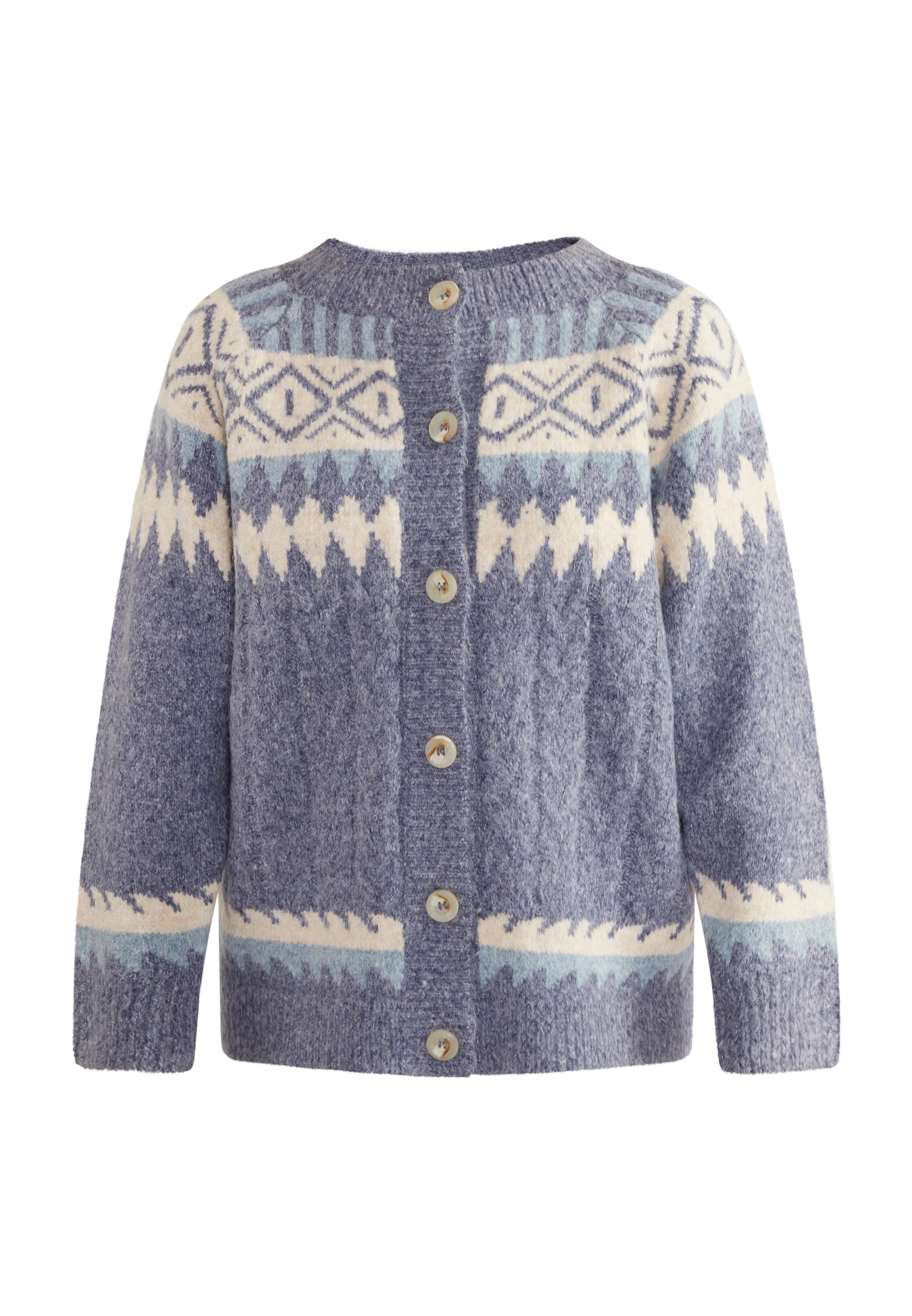Cardigan 'Lynnea' usha BLUE LABEL en bleu : devant