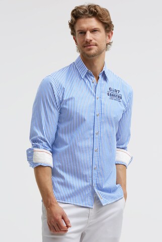 Gaastra Slim fit Button Up Shirt in Blue: front
