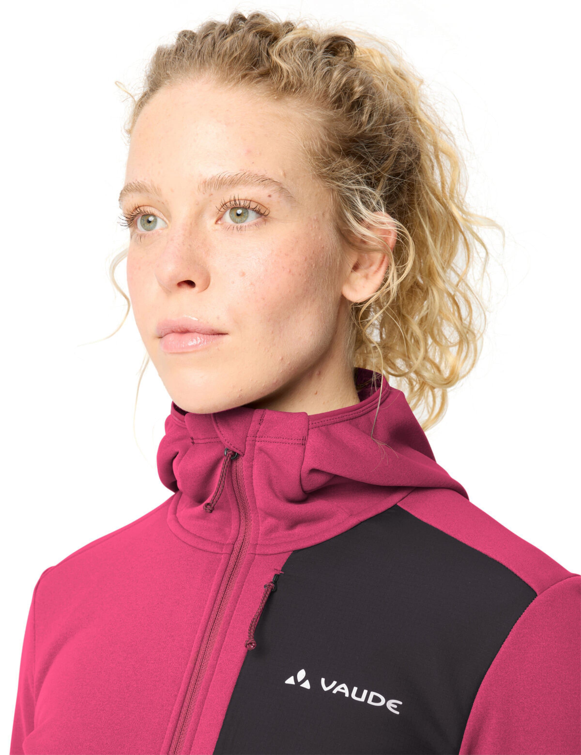 VAUDE Athletic fleece jacket 'Monviso III' in Pink