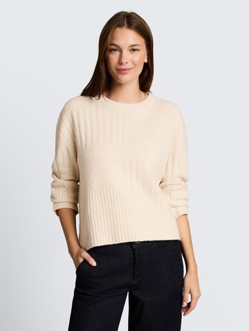 TOM TAILOR Sweater in Beige: front