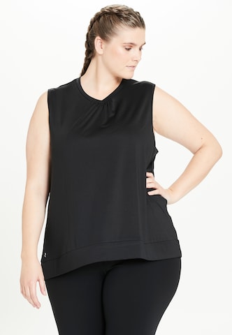 Q by Endurance Sports Top 'Hella' in Black: front