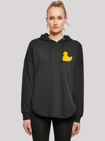 F4NT4STIC Sweatshirt 'Yellow Rubber Duck' in Black: front