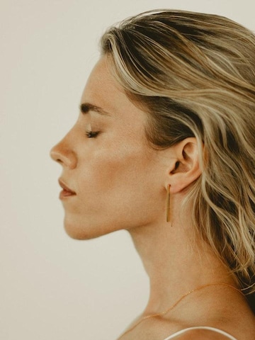 Les Reines Oorbellen 'The Dignity' in Goud