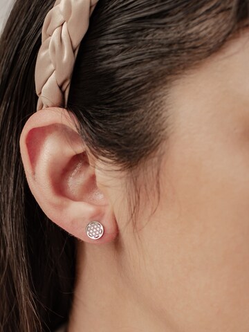 Hey Happiness Earrings 'Flower Of life' in Silver