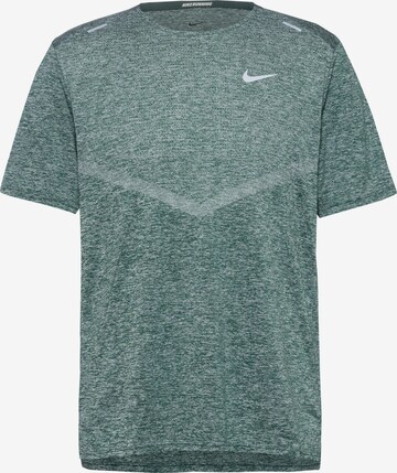 NIKE Performance Shirt 'Rise 365' in Green: front