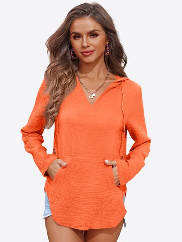 Chemisier Imily Bela en orange : devant