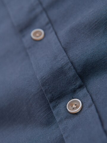 Regular fit Camicia di Ombre in blu