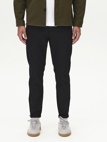 GABBA Slim fit Chino Pants ' Pisa ' in Black: front