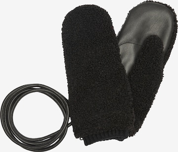 s.Oliver Fingerhandschuhe in Schwarz: Vorderseite