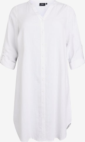 ZizziKošulja haljina 'Lina' - bijela boja: prednji dio