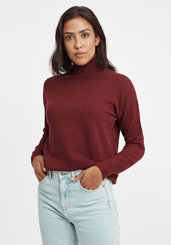 Oxmo Rollkragenpullover 'Sina' in Rot: predná strana