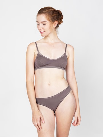 Bustier Soutien-gorge 'Edith' Erlich Textil en marron : devant