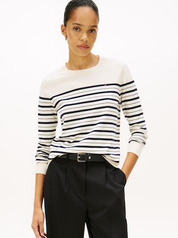 Pull-over TOMMY HILFIGER en blanc : devant