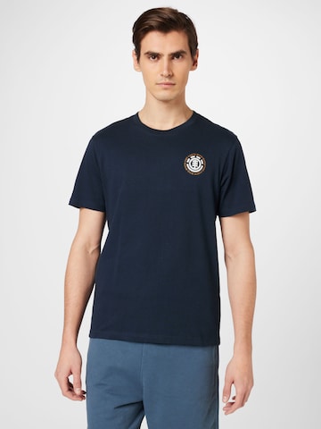 T-Shirt ELEMENT en bleu : devant