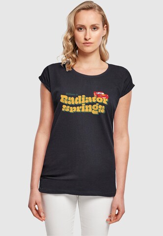 ABSOLUTE CULT T-Shirt 'Ladies Cars - Welcome To Radiator Springs' in Blau: predná strana