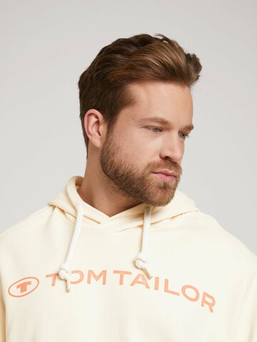 TOM TAILOR Men + Sweatshirt in Wit