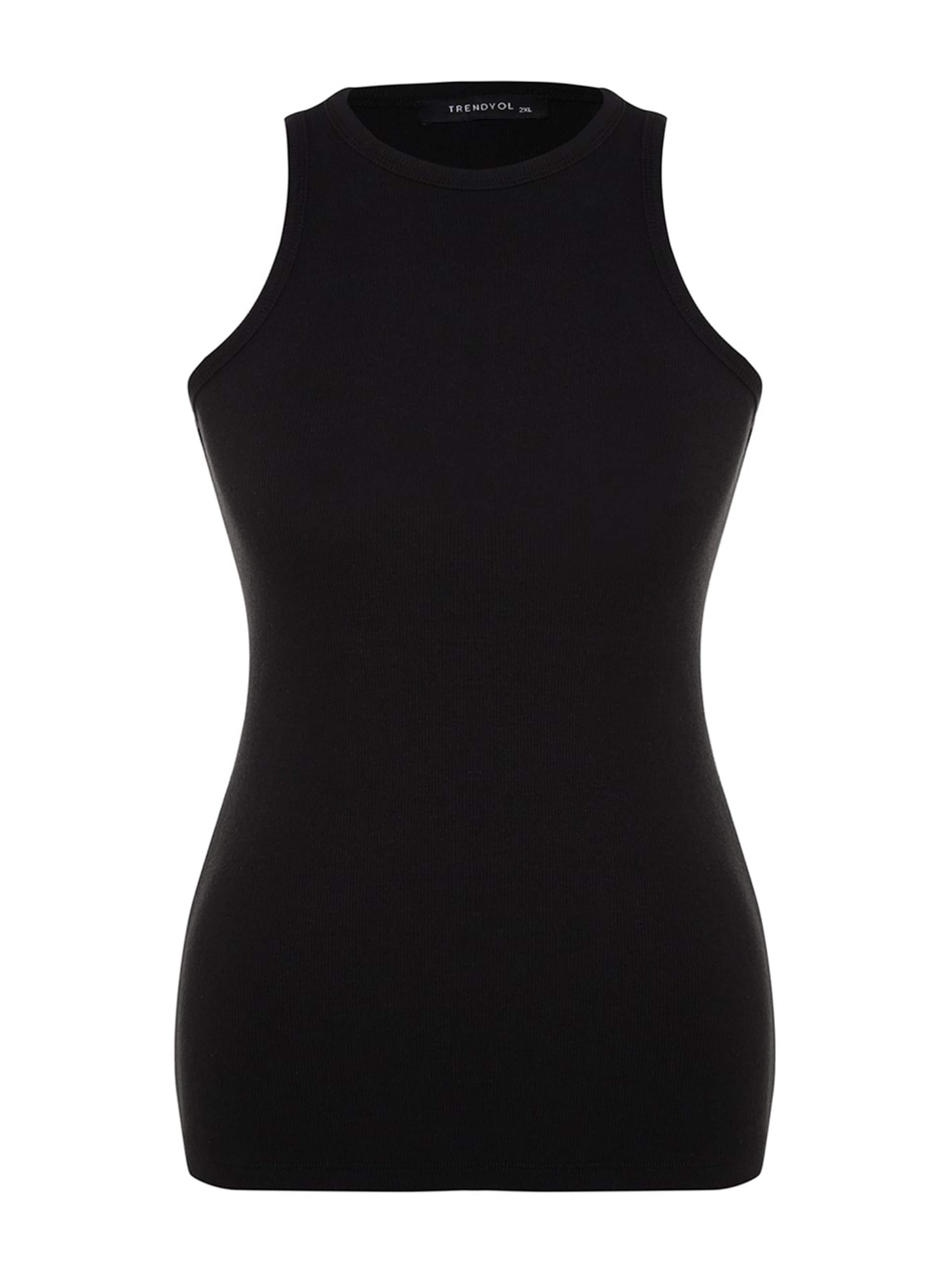 Maglietta intima di Trendyol Curve in nero: frontale