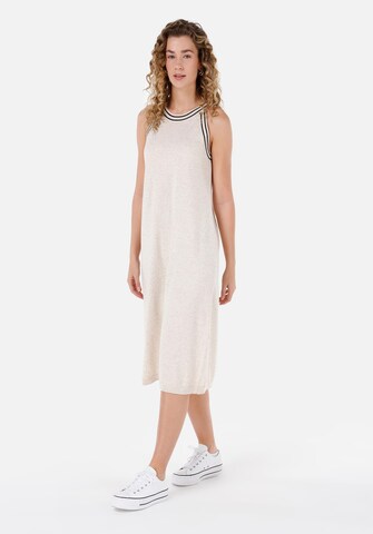 Colin's Gebreide jurk in Beige: voorkant