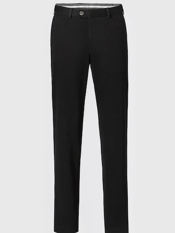 Hiltl Regular Chino Pants 'Parma - Essential Cotton' in Black: front