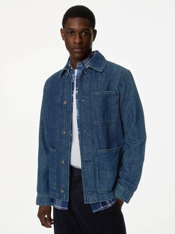 Marks & Spencer Between-season jacket in Blue: front