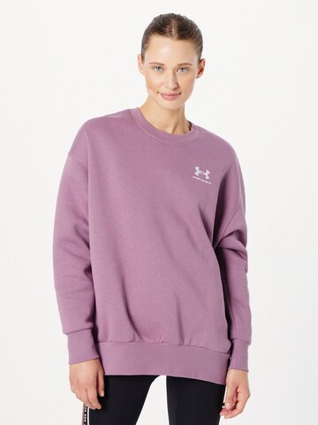 UNDER ARMOUR Sportsweatshirt in Lila: Vorderseite