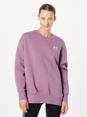 UNDER ARMOURSportska sweater majica - ljubičasta boja: prednji dio