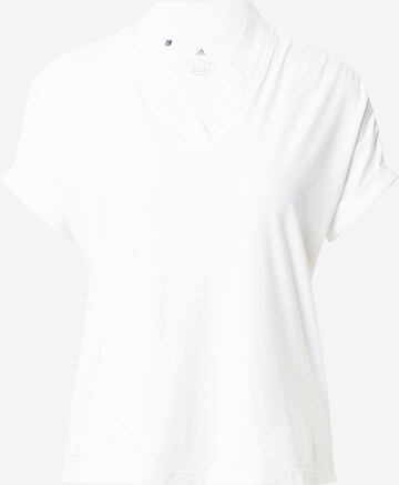 T-shirt fonctionnel ADIDAS PERFORMANCE en blanc : devant