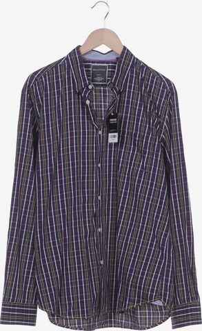 Marc O'Polo Button Up Shirt in XXL in Purple: front