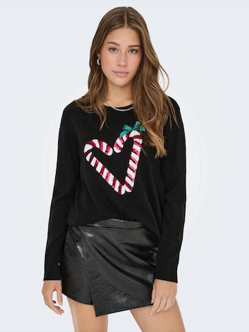 ONLY Свитер 'ONLXMAS SHINE' в Черный