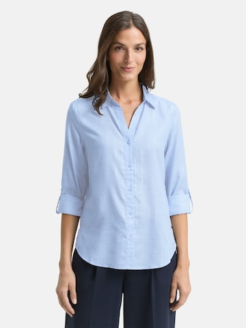 TOM TAILOR Blouse in Blauw: voorkant