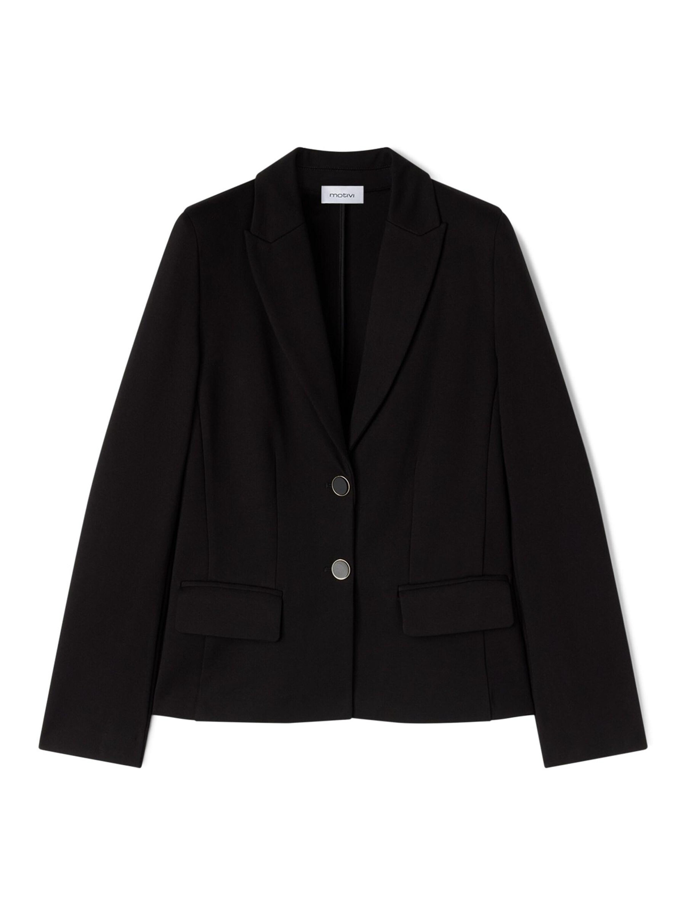 Blazer MOTIVI en noir : devant