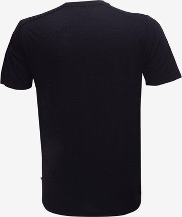 Gipfelglück Performance Shirt 'Peter' in Black