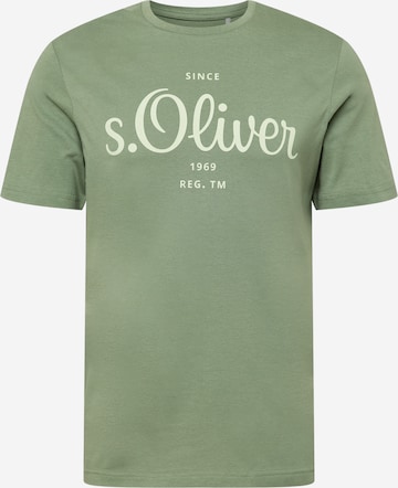 T-Shirt s.Oliver en vert : devant