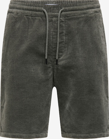 Only & Sons Loosefit Broek 'LINUS' in Grijs: voorkant