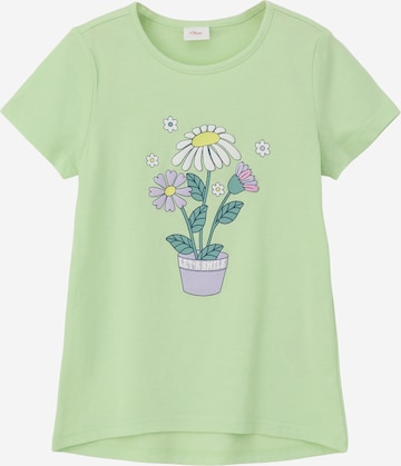 s.Oliver Shirt in Groen: voorkant