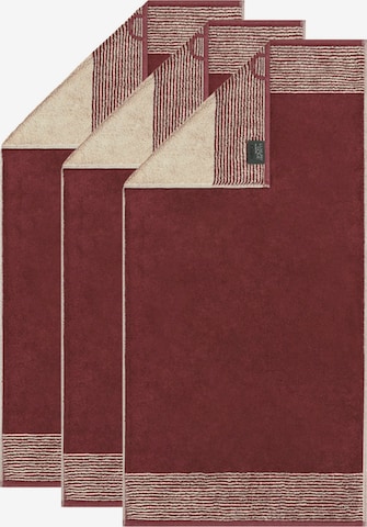 Serviette Cawö en rouge : devant