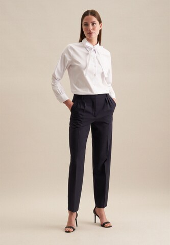 SEIDENSTICKER Blouse ' Schwarze Rose ' in Wit