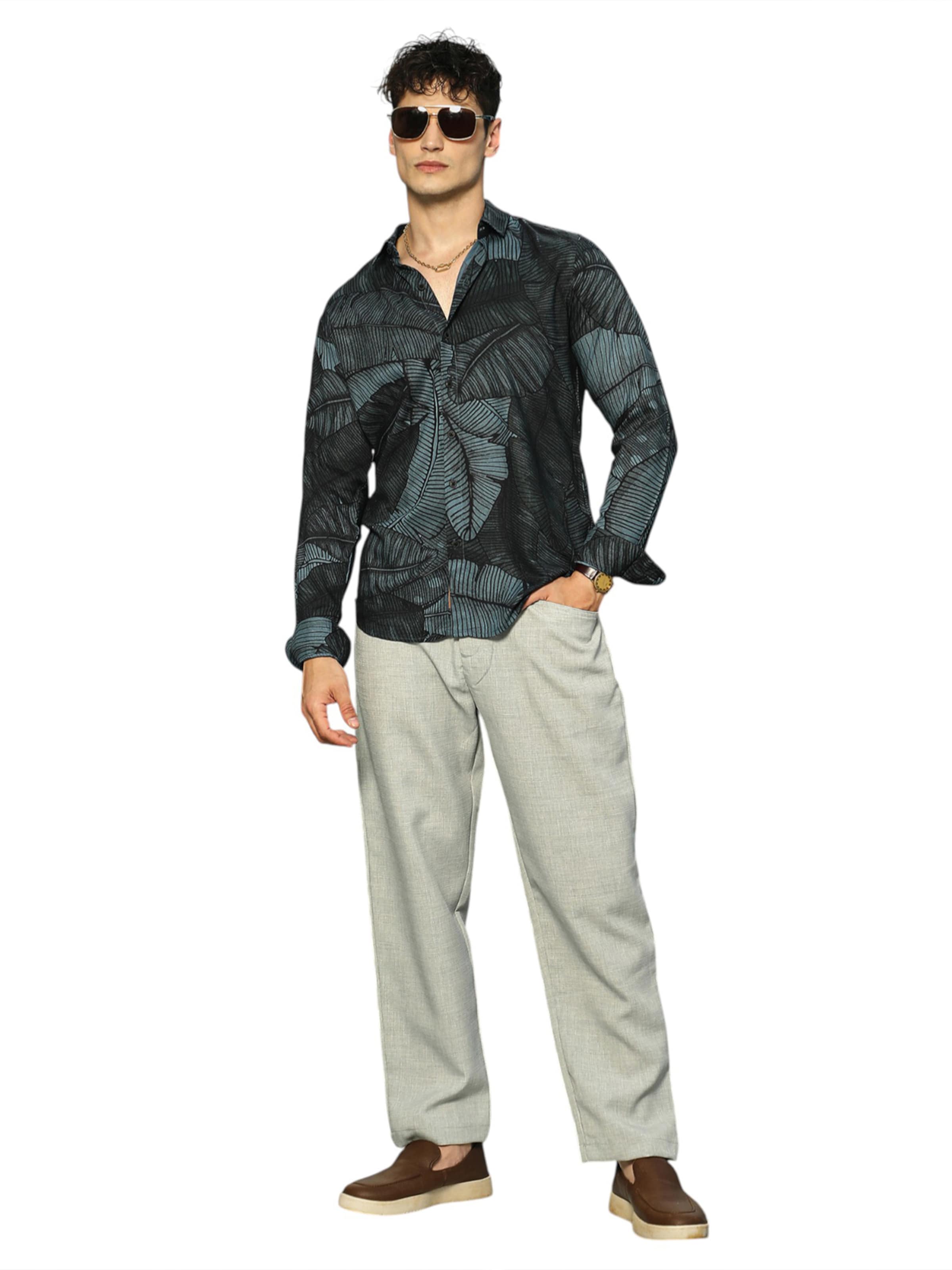 Campus Sutra Regular Fit Skjorte 'Amalia' i grøn