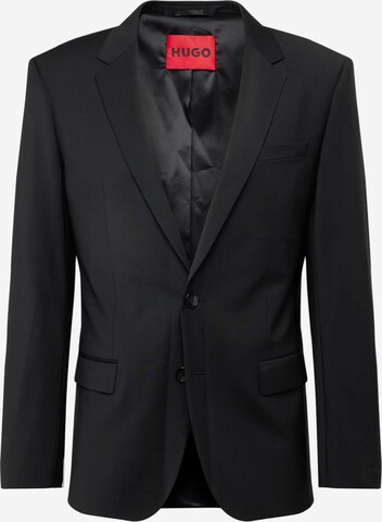 Coupe regular Veste de costume 'Henry' HUGO en noir : devant