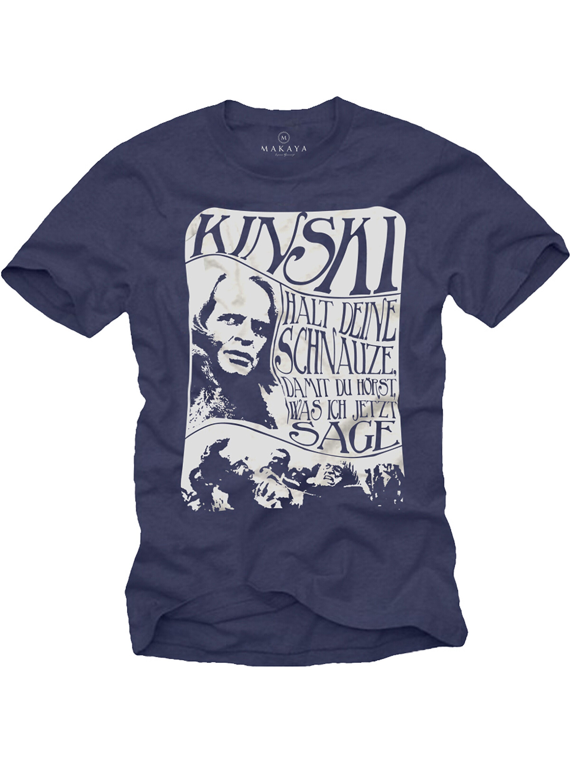 MAKAYA Shirt 'Schnauze' in Blue: front