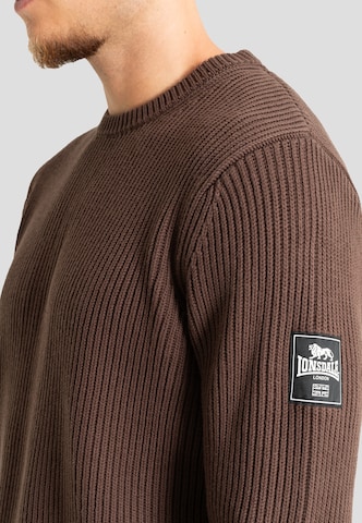 Lonsdale London Sweter w kolorze brązowy