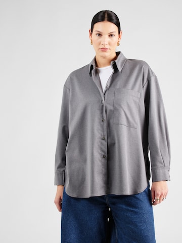 Persona by Marina Rinaldi Blouse 'CARIOCA' in Grijs: voorkant