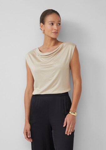 s.Oliver BLACK LABEL T-Shirt in Beige: Vorderseite